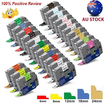 Brother P-Touch TZe-231 TZe-221 TZe-251 Label Tape 12mm 9mm 24mm Laminated 8M - image 1 of 4