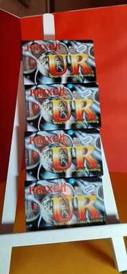 MAXELL - UR 90 – Cassette  vierge neuve sous blister - X4 - Photo 1/2