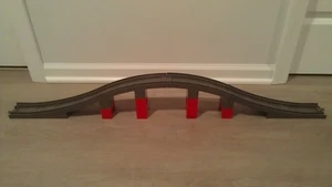 Lego DUPLO Train Bridge Overpass Dark Gray Grey Red 40" Long 12 pieces - Picture 1 of 5