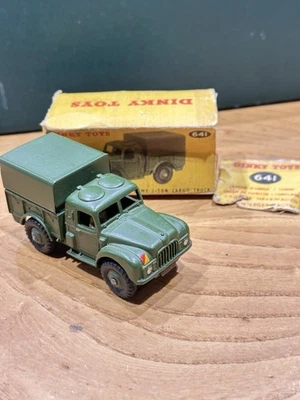 dinky toys meccano military 641 ARMY 1 TON CARGO TRUCK near mint original boxed - Image 1 of 4