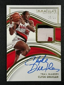 2022 Panini Immaculate Clyde Drexler Auto Patch 05/22#Z - Picture 1 of 2