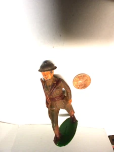 Barclay Manoil Marcha Ejército de Estados Unidos Infantería 3" Plomo Juguete Soldado con Jura - Imagen 1 de 3