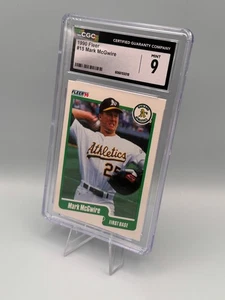 Mark McGwire 1990 Fleer #15 Oakland Athletics - Graded CGC 9 Mint - Picture 1 of 2