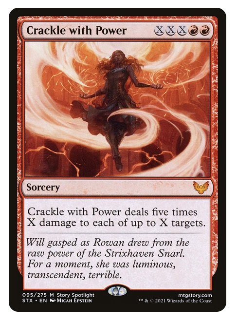 MTG - 1 x Crackle with Power - Mythic Sorcery - Strixhaven (STX) - M/NM - Image 1 of 1