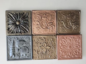 Schöne Design Keramik Blockfliese Vintage 6er Set - Bild 1 von 8