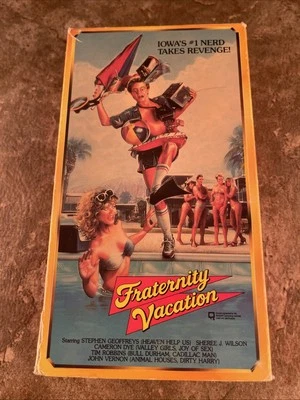 Fraternity Vacation (1985) VHS, 1990 R&G/Starmaker, CULT 80s SEX COMEDY  - Image 1 of 3