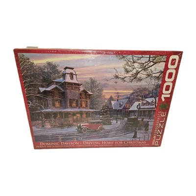 Eurographics Jigsaw Puzzle Driving Home For Christmas D Davison 1000 Pieces New - Image 1 of 4