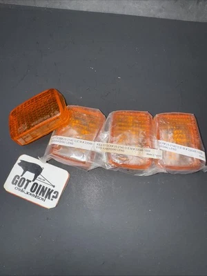 Kawasaki 1978 78 1980 80 D1 D3 Z1R 1000 Z1-R Set (4) K&S Turn Signal Lens Covers - Image 1 of 4