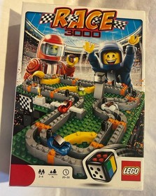 Lego Race 3000 Board Game 3839 Racing Cars Track Dice Instr 100% Complete 2010