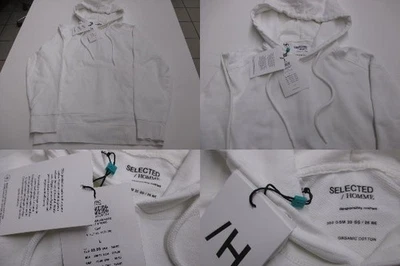 Selected Homme Herren Sweat Shirt mit Kapuze Gr. L Organic Cotton creme - Bild 1 von 4