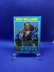 1971 Topps 129 Ken Williard Signed Auto Autograph Rare 49ers - Bild 1 von 2
