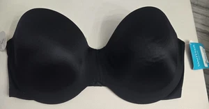Vanity Fair Nearly Invisible Strapless Bra Style 74202 black 36D New with Tags - Picture 1 of 2