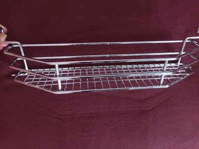 Ablage Chrom Aufbewahrung Korb Regal Gäste WC Bad Accessoires 40x6x10cm - Bild 1 von 4