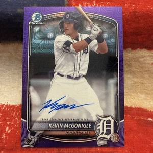 2025 Bowman Chrome - Mojo Purple Auto 87/199 Kevin McGONIGLE Mega Box #BMA-KM - Bild 1 von 7
