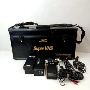 JVC S-VHS Video Camera Recorder GF-S1000 Hard Case & Accessories Only (Untested) - Picture 1 of 13
