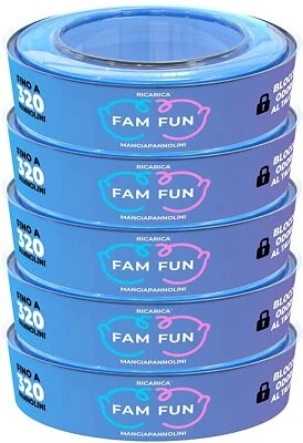 5 Ricariche Profumate Mangiapannolini Maialino Foppapedretti e Litter Locker II - Immagine 1 di 4