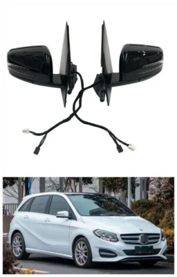Folding Car Side Door Mirror Pair for Mercedes Benz B Class W246 B180 B200 B250 - Image 1 of 4