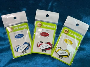 Marcador Clip Titleist Nuevo Juego de 3 Colores Envío Gratis con Número de Seguimiento - Imagen 1 de 4