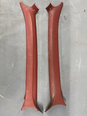 1963 1964 Chevy BelAir Biscayne Impala interior poste A acabamento pilar moldagem sedã - Imagem 1 de 4