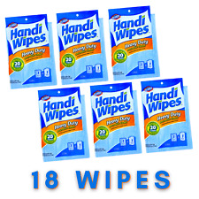 HEAVY DUTY HANDI WIPES CLOTHS ABSORBENT MULTIPURPOSE CLEANING TOWELS 6 PKS