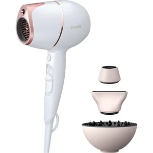 Philips Prestige BHD628/00 Hair dryer,SenseIQ sensor,2 speed settings,pink/white - Picture 1 of 10