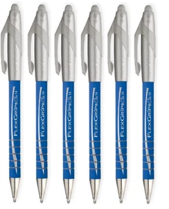 Paper Mate Flexgrip Elite 1.4mm Large Point Retractable Ball Pen 6 Pack - Picture 1 of 3