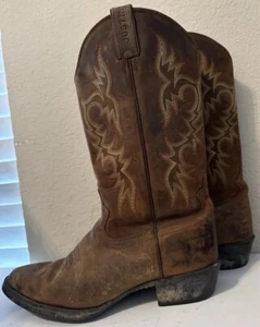 JUSTIN Boots Men's 10 D Stampede Huck Brown Boots 2551 - Picture 1 of 6