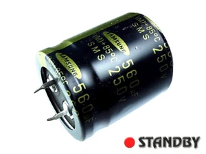 2pcs CESMS2E561M3035TA SAMSUNG Capacitor electrolytic SNAP 560uF 250V 30X35mm - Bild 1 von 1