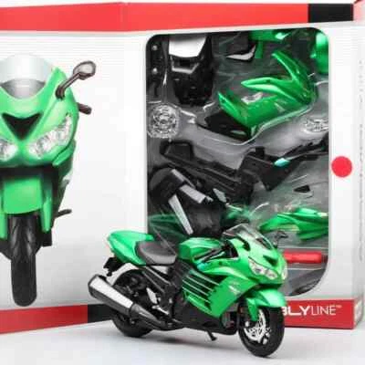 Kawasaki Ninja ZX-14R 1/12 Scale Diecast Motorcycle Model Kit ASSEMBLY NEEDED - Image 1 of 4