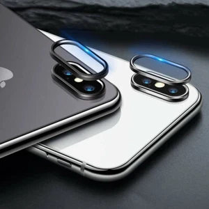 Anillo protector de lentes para cámara trasera para iPhone X aluminio antiarañazos - Imagen 1 de 4