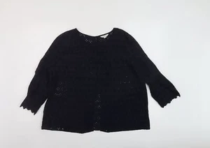 Springfield Womens Blue Polyester Basic Blouse Size 16 Round Neck - Picture 1 of 10