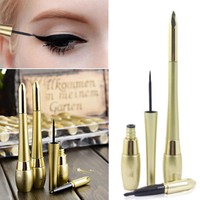 1PC Black Waterproof Lasting Eyeliner Liquid+Eye Liner Pencil Pen Beauty Make Up
