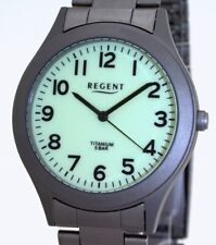 Regent F-1294 VOLL-TITAN Herrenuhr mit Leuchtzifferblatt 5 ATM WR Hypoallergen