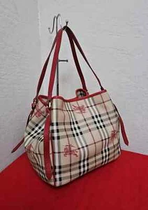 BURBERRY Haymarket Canterbury With Detachable Pocket Tote Used Bag AUTHENTIC - Bild 1 von 15