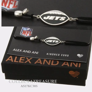 Authentisches Alex und Ani "New York Jets" Sterlingsilber verwandtes Armband - Bild 1 von 1