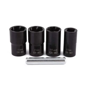 ๐บ๐ธ 1/2Inch Drive Impact Bolt & Nut Extractor Socket Set (17, 19, 21, 22mm) - Picture 1 of 9