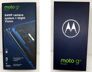 Motorola Moto G9 PUS (128GB/Navy Blue) Empty Box Only - Picture 1 of 1