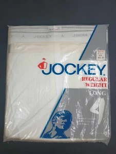 Vintage 1987 Jockey Ankle Length Regular Weight Combed Cotton 36 New Old Stock - Picture 1 of 7