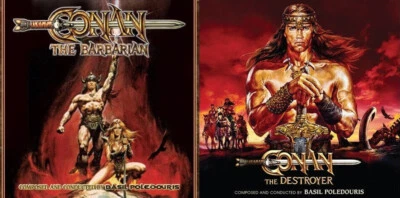 Basil Poledouris ‎– Conan Barbarian & Destoyer (1982-1984) Complete Score 5CDs - Bild 1 von 2