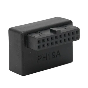 Adaptador de panel frontal USB enchufe de panel frontal codo de 90° - Imagen 1 de 12