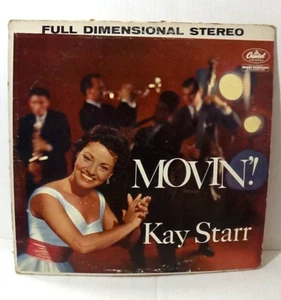 Kay Starr Movin'! 12" Vinyl Record Album LP 1959 Capital Records ST 1254 Stereo - Picture 1 of 2