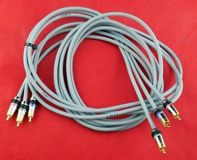Monster Cable MSeries M500V componente vídeo 7 pés plugue 24K força máxima do sinal - Imagem 1 de 4