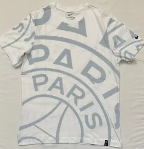 Nike Paris S Germain Short Slevee White T-shirt DM8580-100. Men’s Sz: Medium - Picture 1 of 5