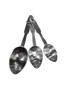 Norpro 18/8 Stainless Steel Long Handle Flat Bottom Measuring Spoons - Picture 1 of 5