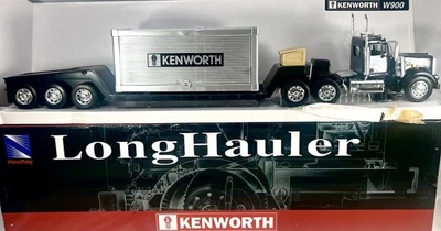 New Ray Kenworth W900 Diecast Long Hauler Trailer With Container 1:32 scale - Image 1 of 4