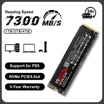 High - Speed Internal SSD 970 EVO Plus with PCIe 4.0 NVMe M.2 Interface 1/2/4TB  - Image 1 of 4