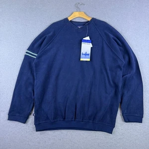 Felpa Pullover Uomo West Marine Nautical Gear Navy Taglia XL Difetti - Foto 1 di 10