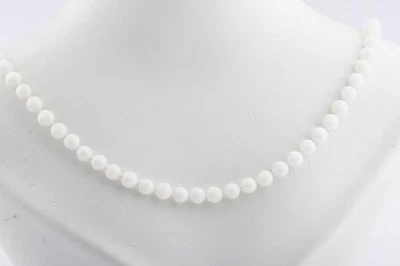 Korallen Kette Magnet Verschluss 925 Sterling Silber Länge 50cm Neu!   - Bild 1 von 4