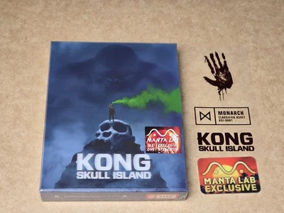 Kong Skull Island MANTA LAB Double Lenticular full slip 4K UHD Blu ray Steelbook - Image 1 of 4