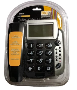 VIVITAR Talking Caller ID Speaker Phone Big Number/Buttons Corded Sealed New - Picture 1 of 11